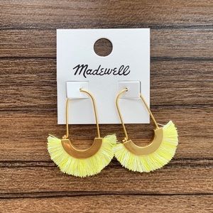 NWT Madewell Arc Wire Fringe Earrings